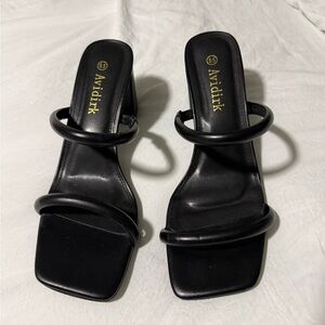 Black Women's Heeled Sandals